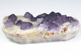 Purple Fluorite Crystals On Quartz - Qinglong Mine, China #186891-2